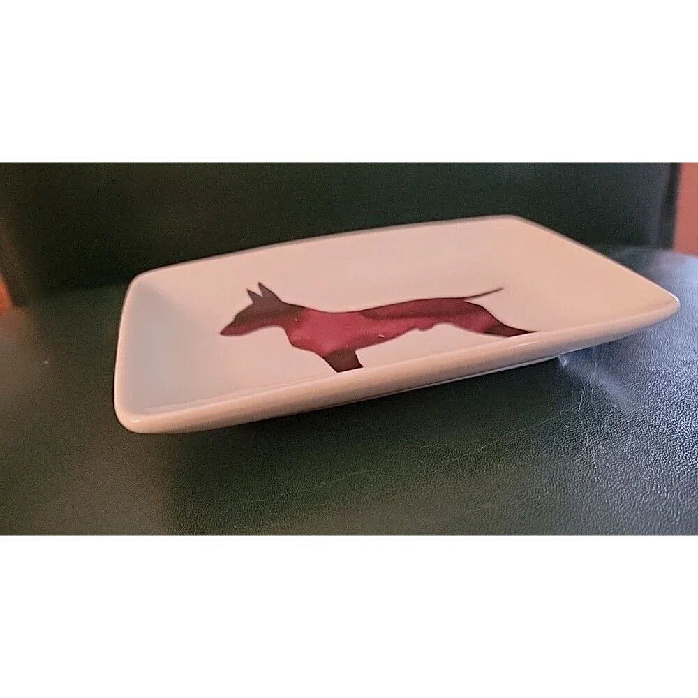West Elm Dog Bull Terrier Trinket Scott Lifshutz 5 1/2
